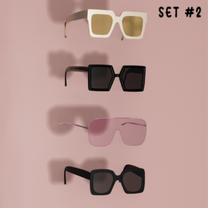 Jeu de lunettes de soleil