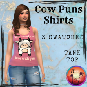 Chemises à jeux de mots sur les vaches