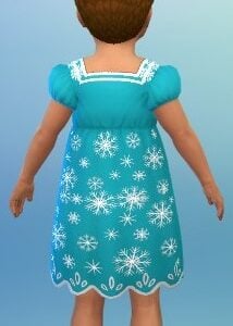 robe pour enfant avec flocons de neige