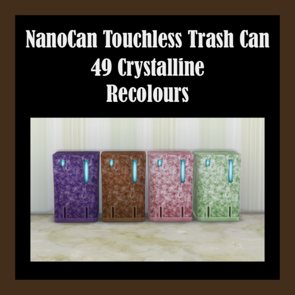 Papelera sin contacto NanoCan Crystalline Recolours