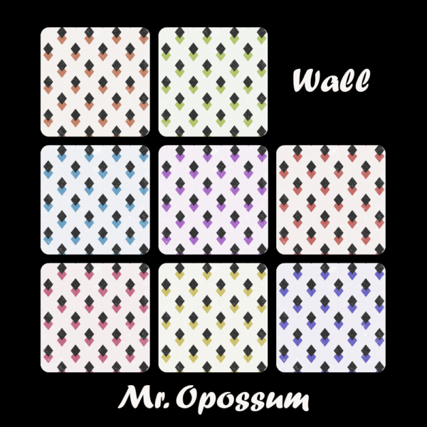 M. Opossum - murs de diamants arc-en-ciel