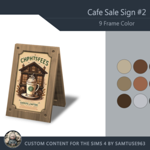 Cafe Sale Wooden Sign #2
