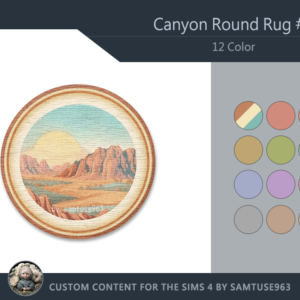 Tapis rond Canyon #1