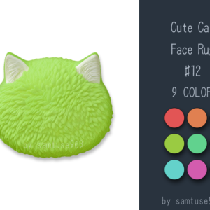 Tapis à face de chat #12
