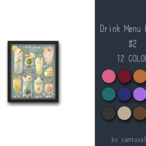 Cadre pour le menu des boissons #2