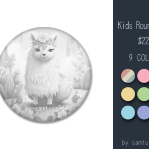 Tapis rond pour enfants #22