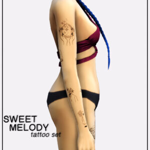 Set de tatouage Sweet Melody