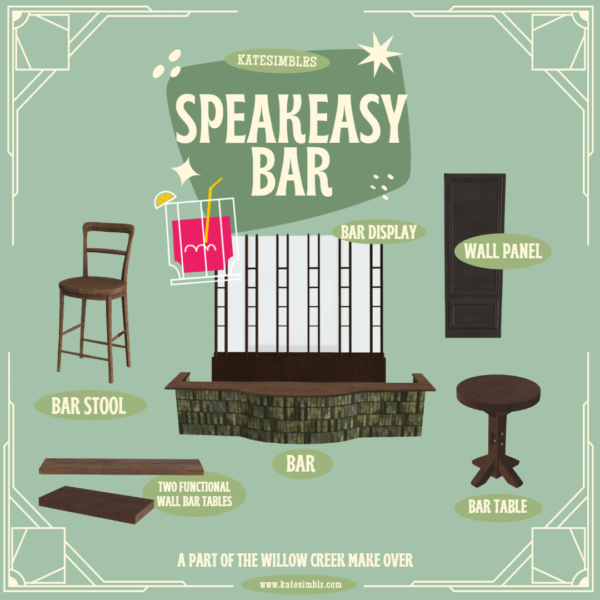 Speakeasy - tabouret de bar