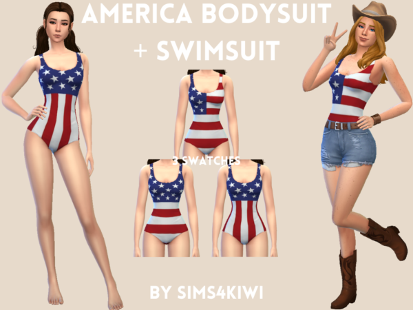 America Bodysuit + Swimsuit