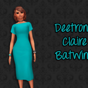 Deetron Claire Batwing Dress Recolor