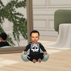 Pyjama squelette pour bébé