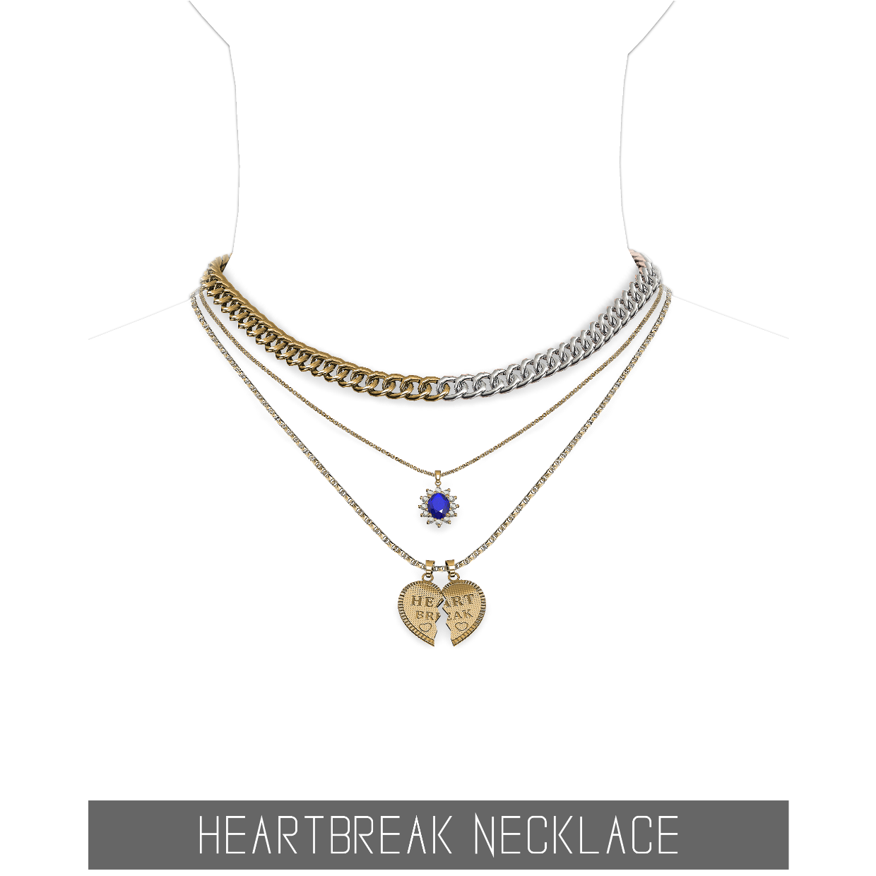 Collier Heartbreak de Simpliciaty