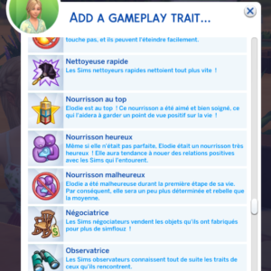 Ajouter / Supprimer des Traits (Cheat Code)