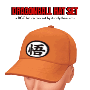 Set de chapeaux Dragonball (recolorations Simlish)
