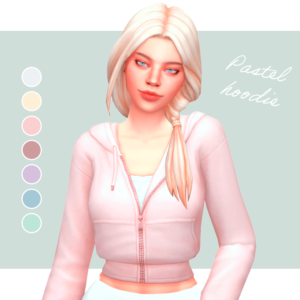 Sweat à capuche Pastel
