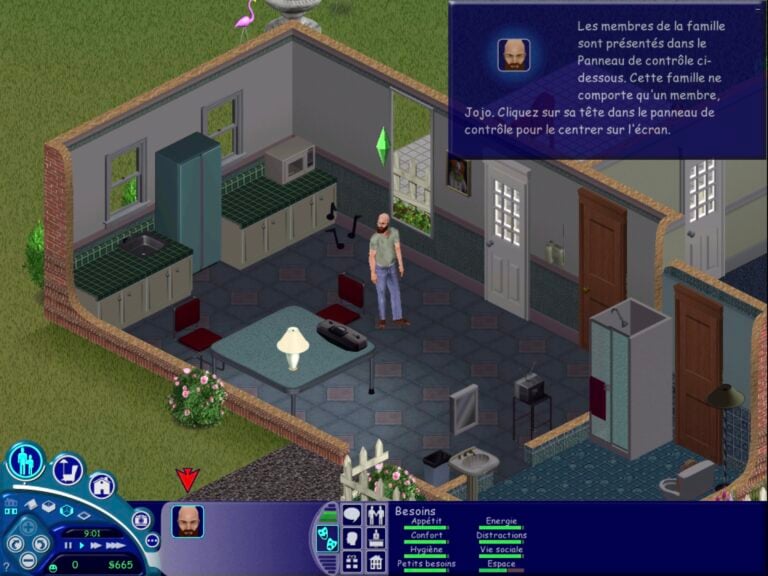 Capture d'écran du Sims.
