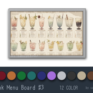 Tableau de menu de boissons #3