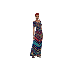 Kwools Afrikana max dress