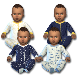 Pyjama de renard bleu pour bébé