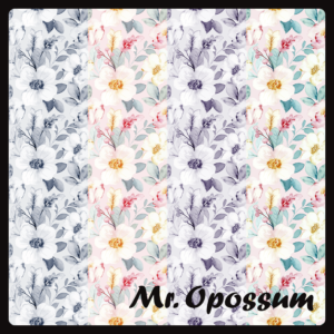 M. Opossum fleurs sur trois murs