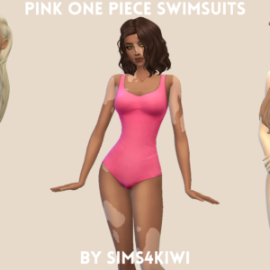 Maillot de bain une pièce rose