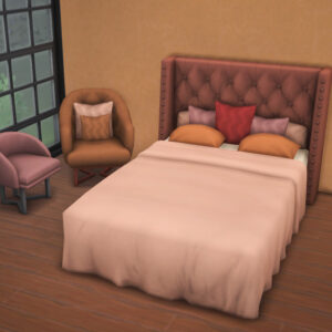 Kit Luxe Moderne Lit, Chaises et Oreillers Recolors