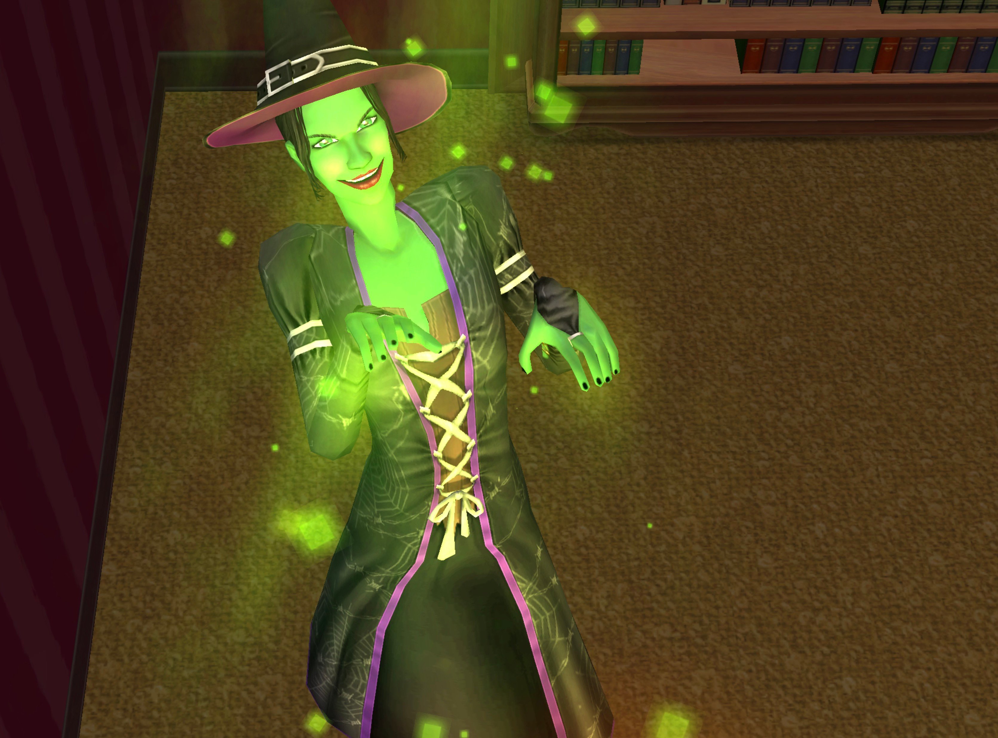 Les sorciers dans Les Sims 2 La Vie en Appartement