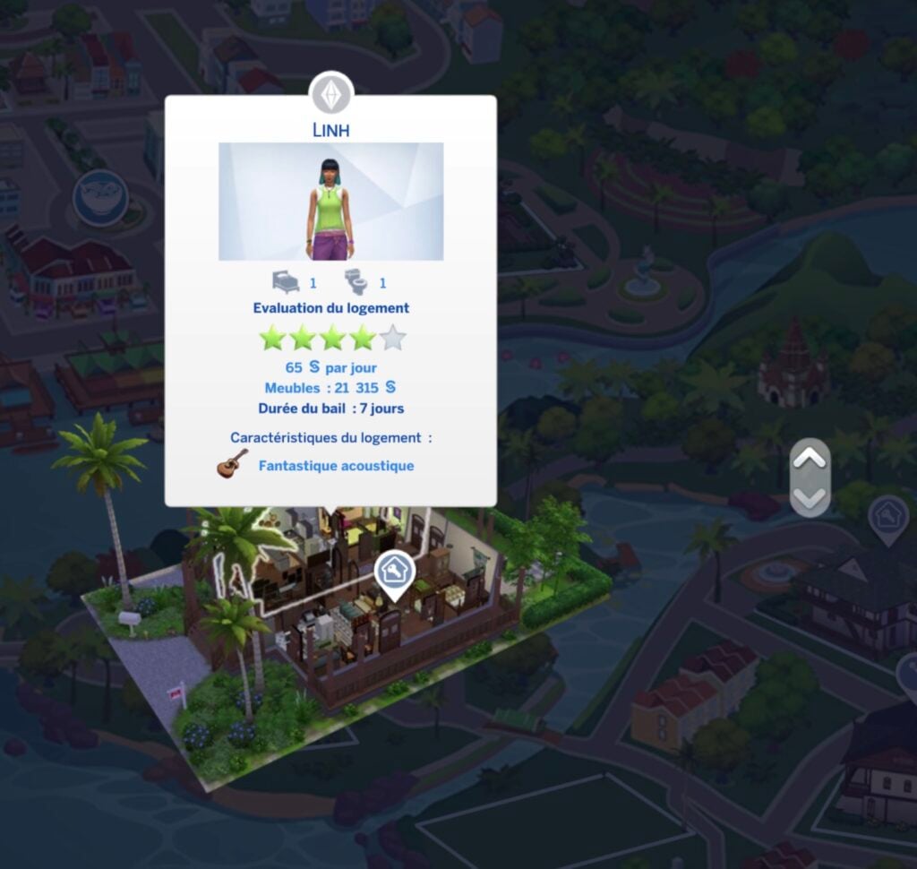 Gestionar un edificio en Los Sims 4 de alquiler