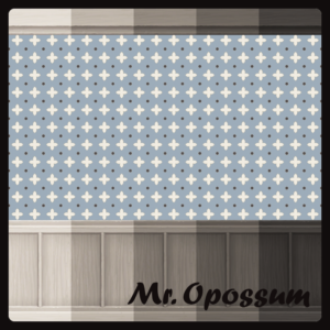 Mr. Opossum alado deep wood blue wall