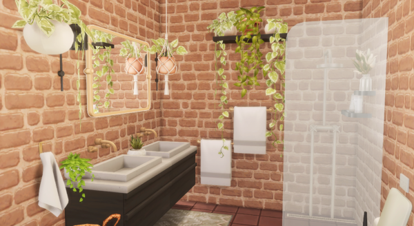 Salle de bains plantureuse