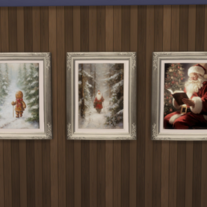 Art mural vintage de Noël