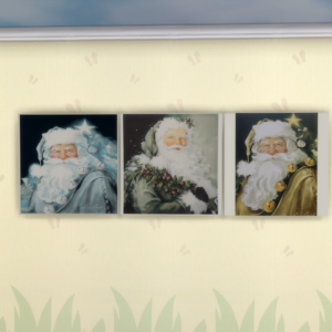 Peinture virale de Noël du Père Noël