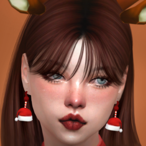 Boucles d'oreilles du Père Noël