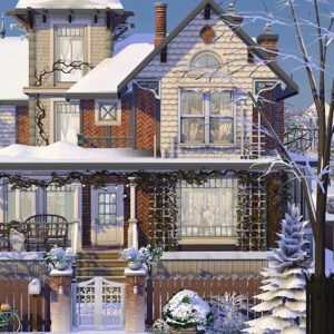 Maison victorienne en hiver | No CC