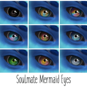 Neuf yeux variés, illustration artistique.