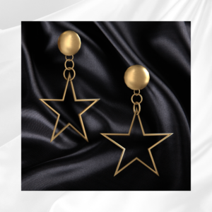 Boucles d'oreilles étoile d'or