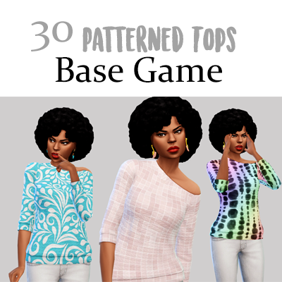 Tops à motifs (jeu de base)