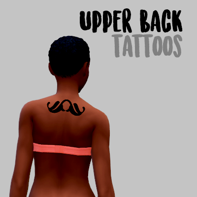 Tatouages du haut du dos