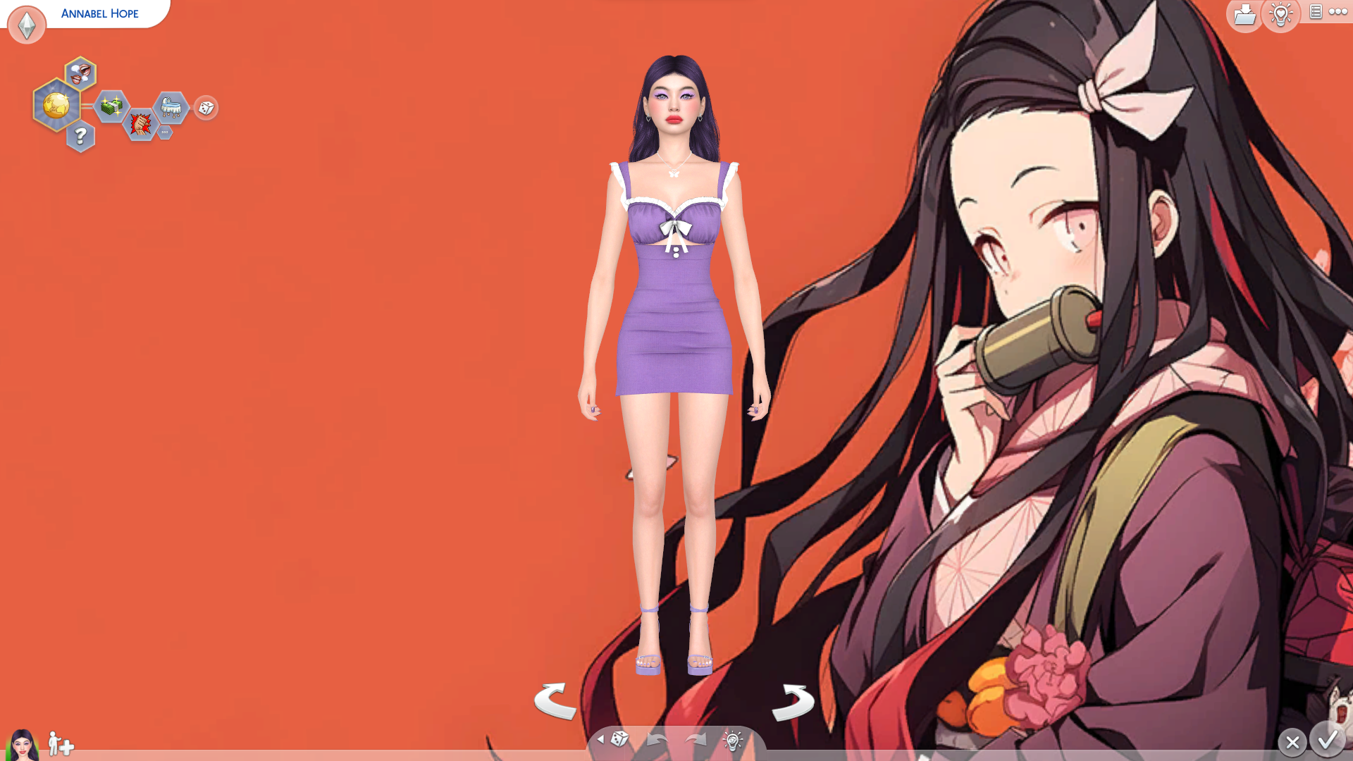 Demon Girl CAS Background