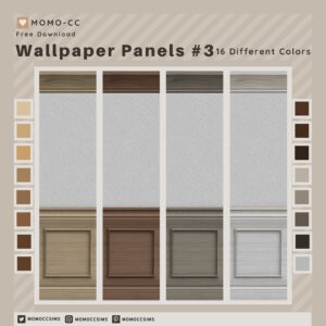 Papier peint classique Panneaux de bois #3