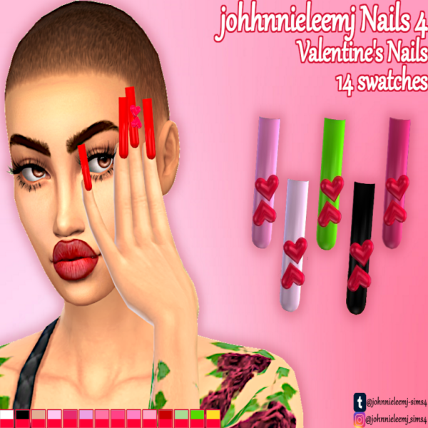 johnnieleemj Nails 4 (Valentine's Nails)