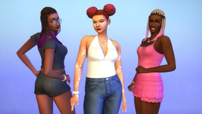 New hair variants in the latest SDX release of The Sims 4