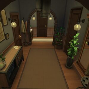 Salle d'entrée de style moderne-industriel