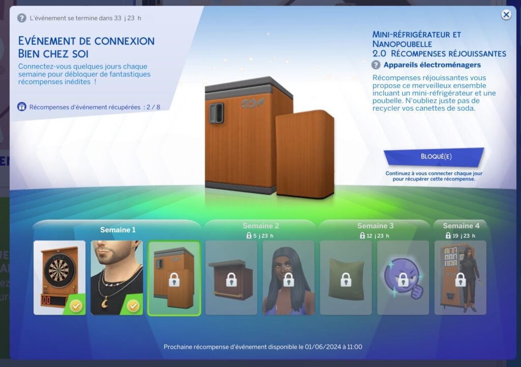 Evénement de connexion Bien chez Soi dans Les Sims 4