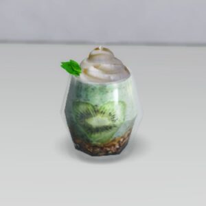Pot de pudding au kiwi et au chia