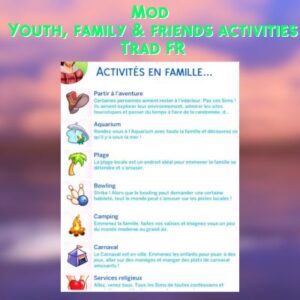Mod Activités pour les jeunes, les familles et les amis - Trad FR