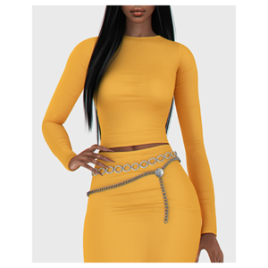 Nailah T-shirts moulants à manches longues