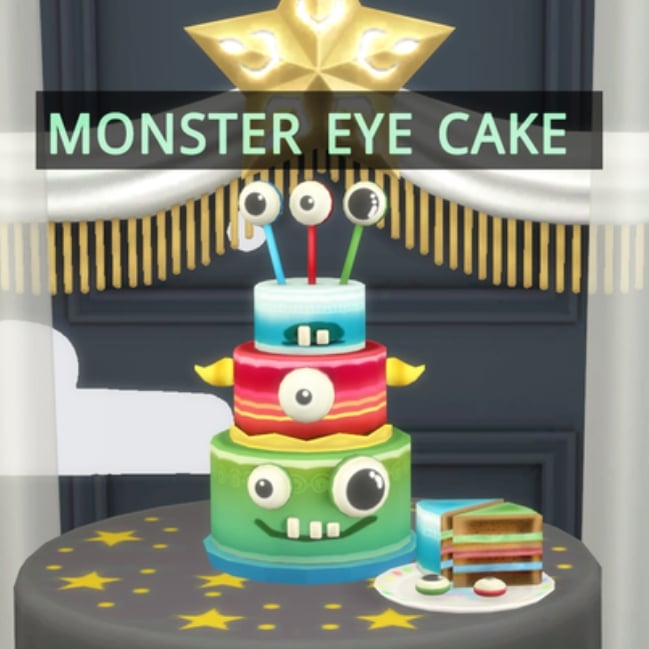 Monster Eyes Birthday Cake By icemunmun Spanish Translation