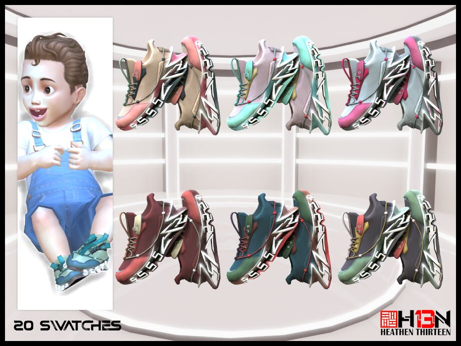 Chaussures de course à semelle creuse Light Up Blade pour enfants