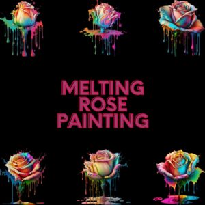 Peinture de la rose fondante